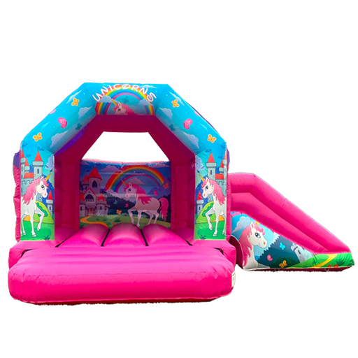 Unicorn Bouncy Castle with Slide